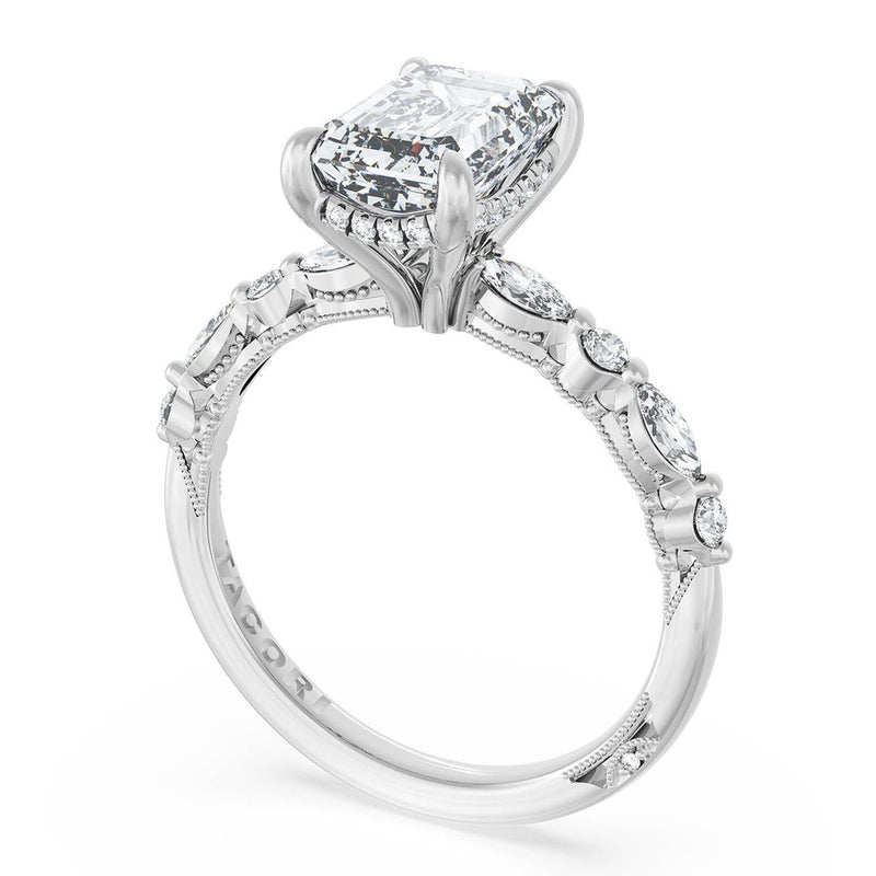 Emerald Solitaire Engagement Ring