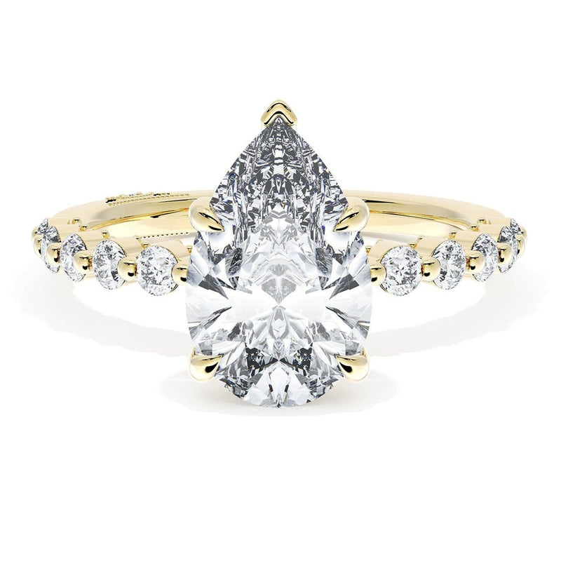 Pear Solitaire Engagement Ring