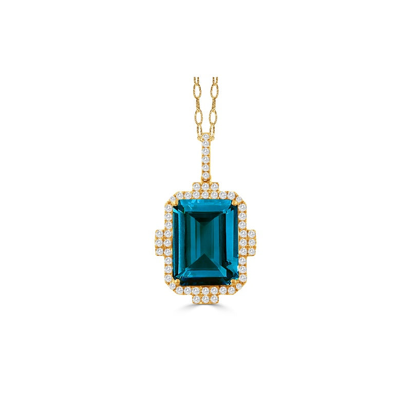 Doves by Doron Paloma London Blue Pendant P8695LBT-Y