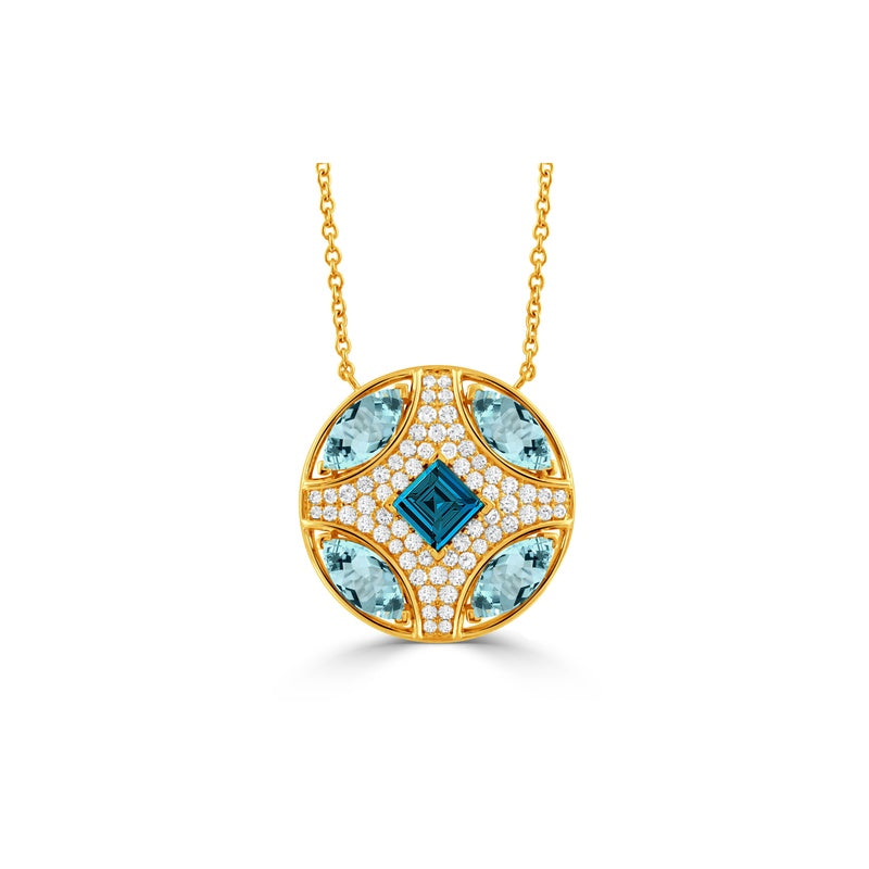Doves by Doron Paloma London Blue Necklace N12450LBBT-Y