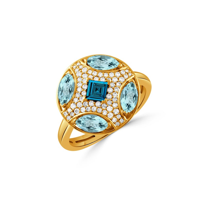 Doves by Doron Paloma London Blue Fashion Ring R12450LBBT-Y