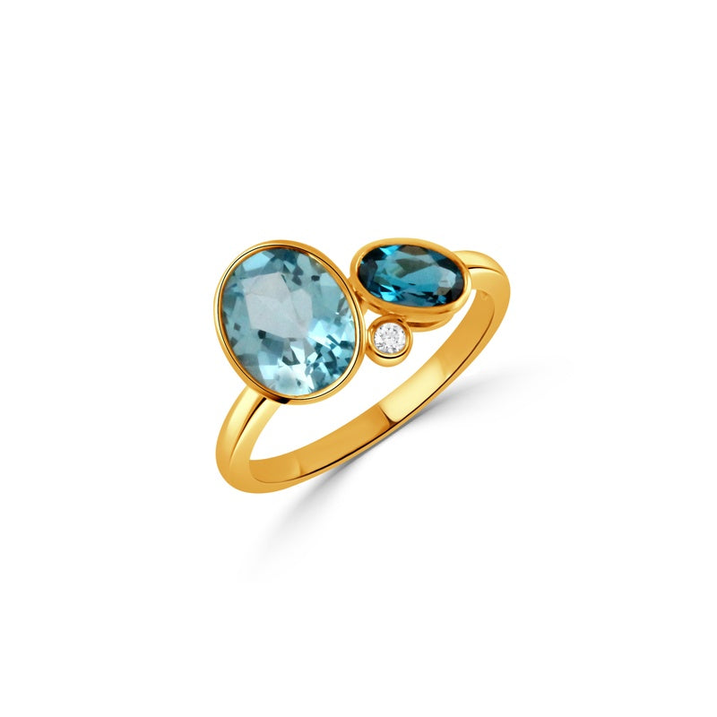 Doves by Doron Paloma London Blue Fashion Ring R12702LBBT-Y