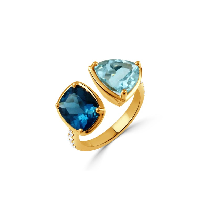 Doves by Doron Paloma London Blue Fashion Ring R12967LBBT-Y