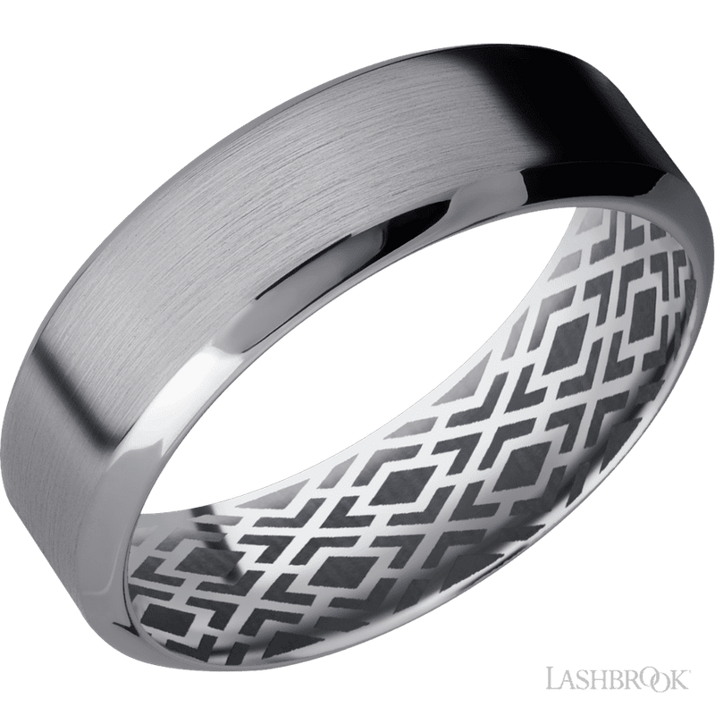 7 mm wide High Bevel Tantalum band.