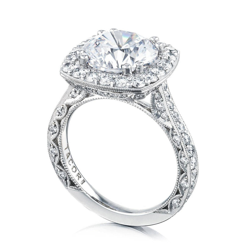 Round Bloom Engagement Ring