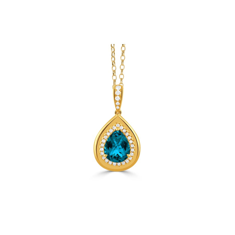 Doves by Doron Paloma London Blue Pendant P11319LBT-Y