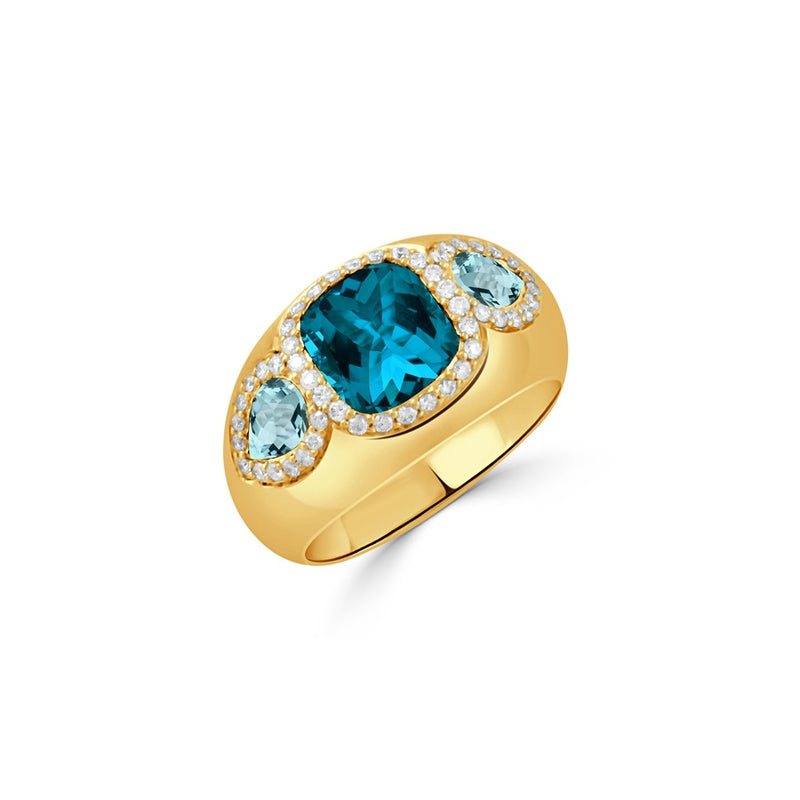 Doves by Doron Paloma London Blue Fashion Ring R11176LBBT-Y