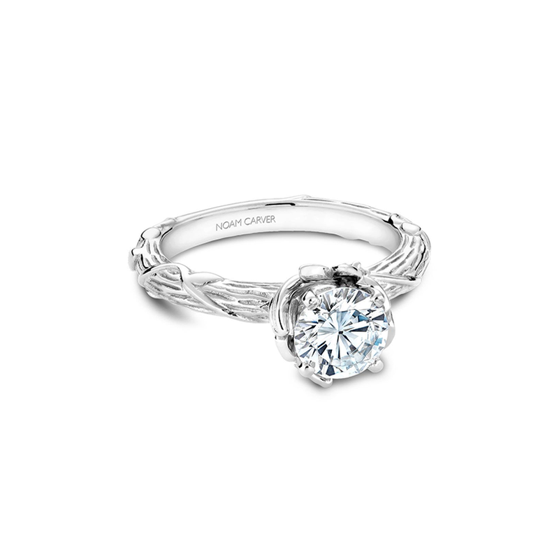 Noam Carver Floral Engagement Ring B081-01A