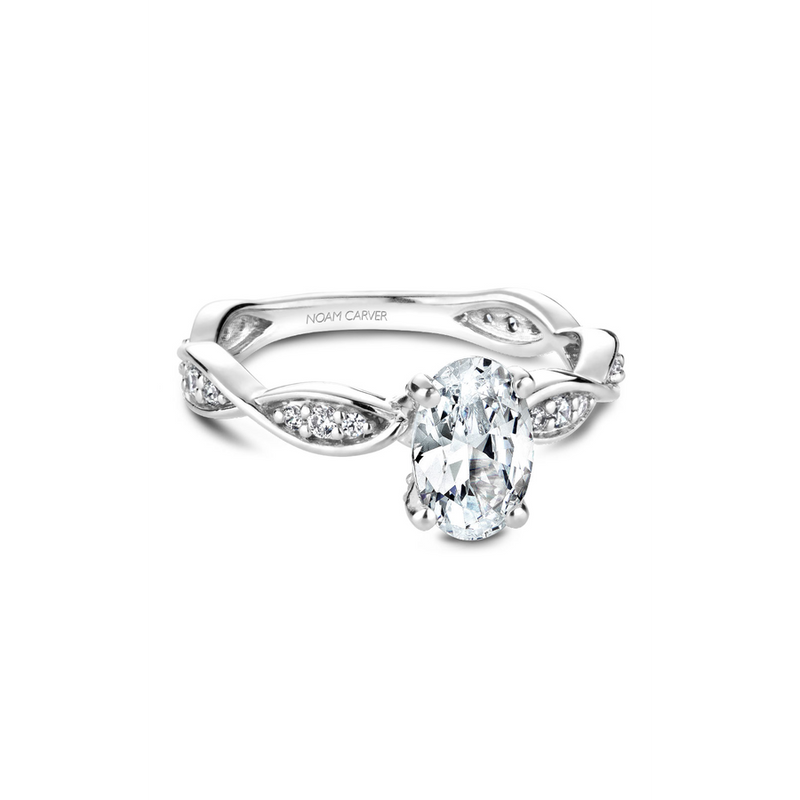 Noam Carver Floral Engagement Ring B197-02A