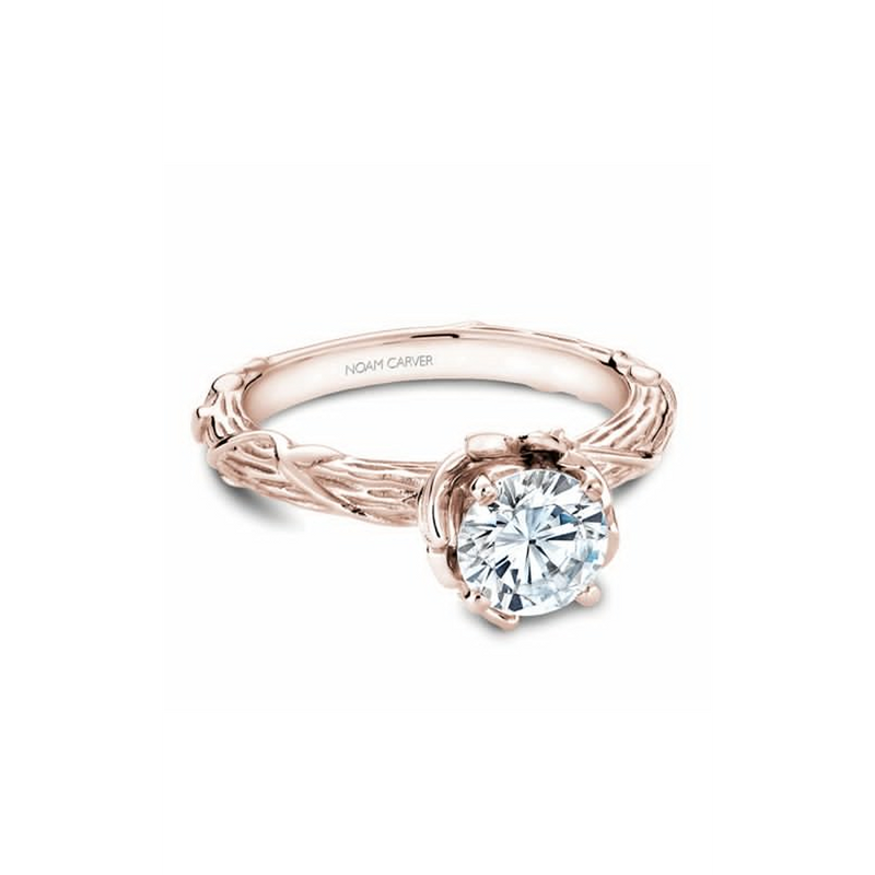 Noam Carver Floral Engagement Ring B081-01RA