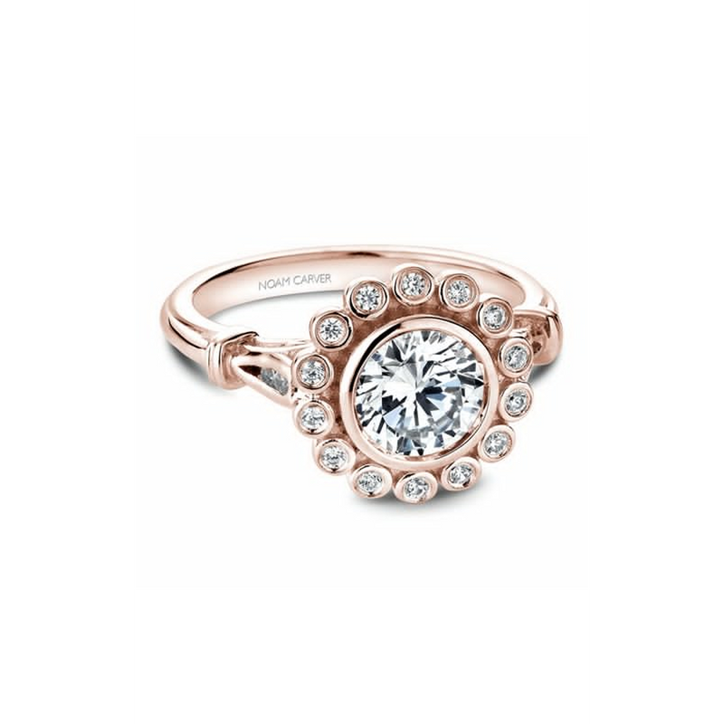 Noam Carver Floral Engagement Ring B170-01RA