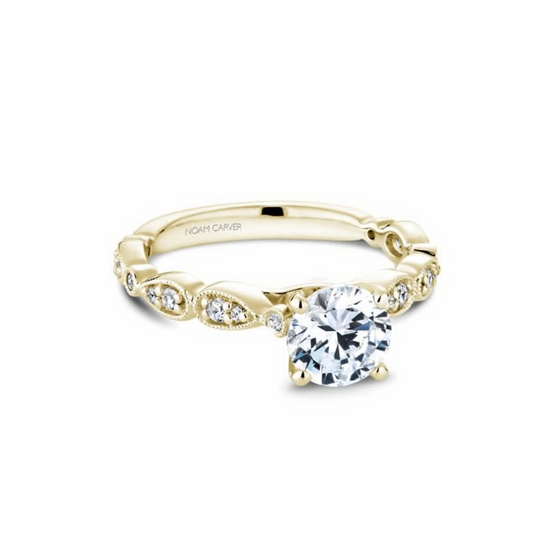 Noam Carver Floral Engagement Ring B204-01YA