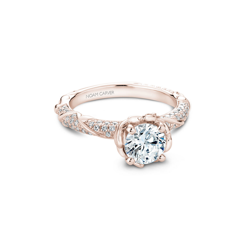 Noam Carver Floral Engagement Ring B081-02RA