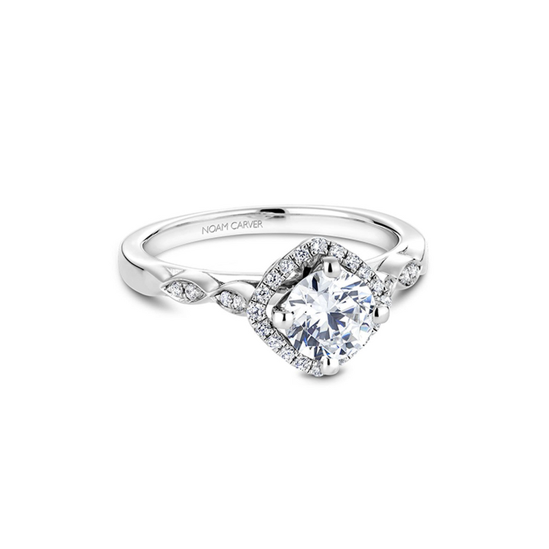 Noam Carver Floral Engagement Ring B084-01A