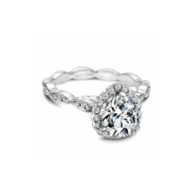 Noam Carver Floral Engagement Ring B085-03A