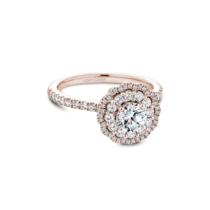 Noam Carver Floral Engagement Ring B142-16RA