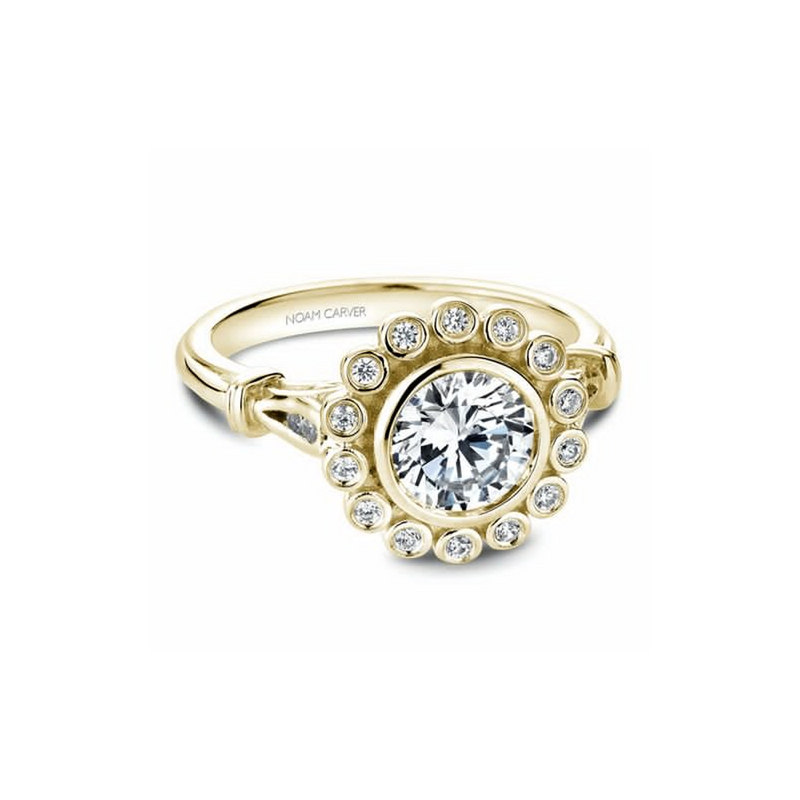 Noam Carver Floral Engagement Ring B170-01YA