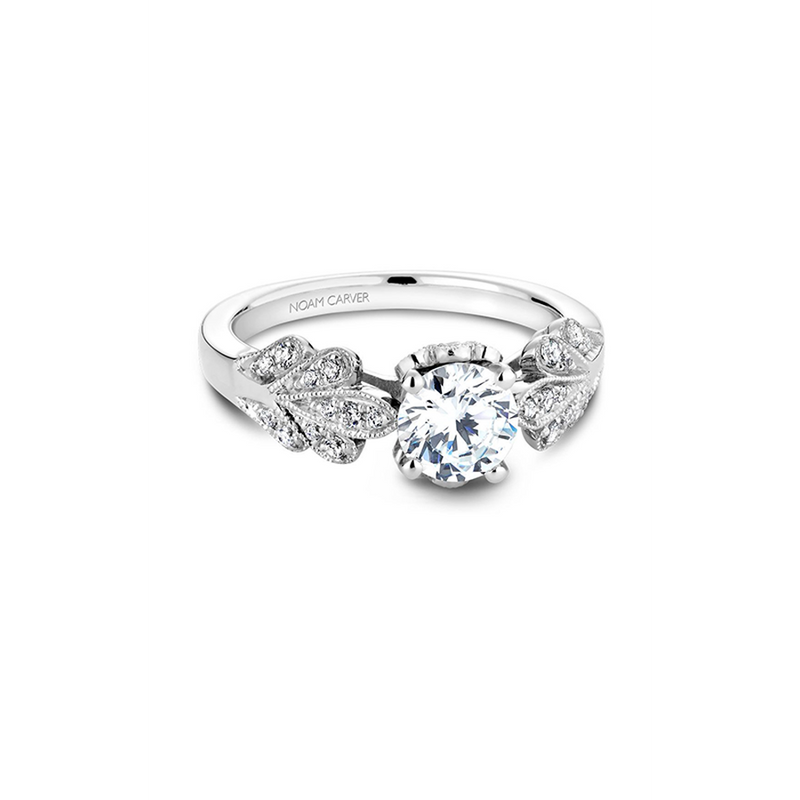 Noam Carver Floral Engagement Ring B063-01A