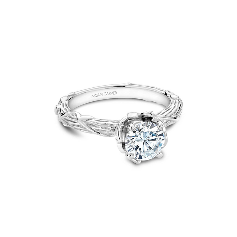 Noam Carver Floral Engagement Ring B081-01A