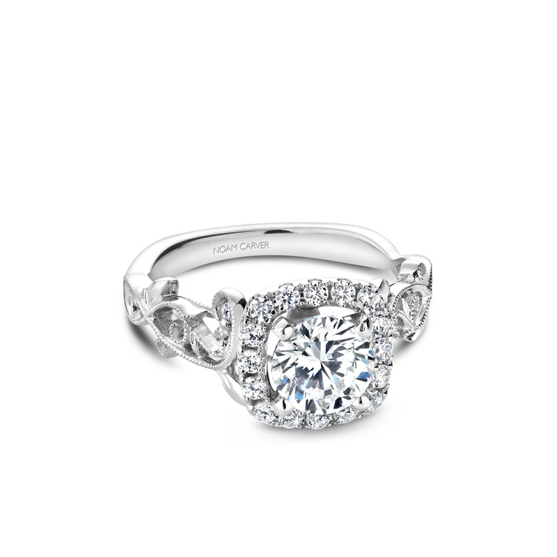 Noam Carver Floral Engagement Ring B151-01A