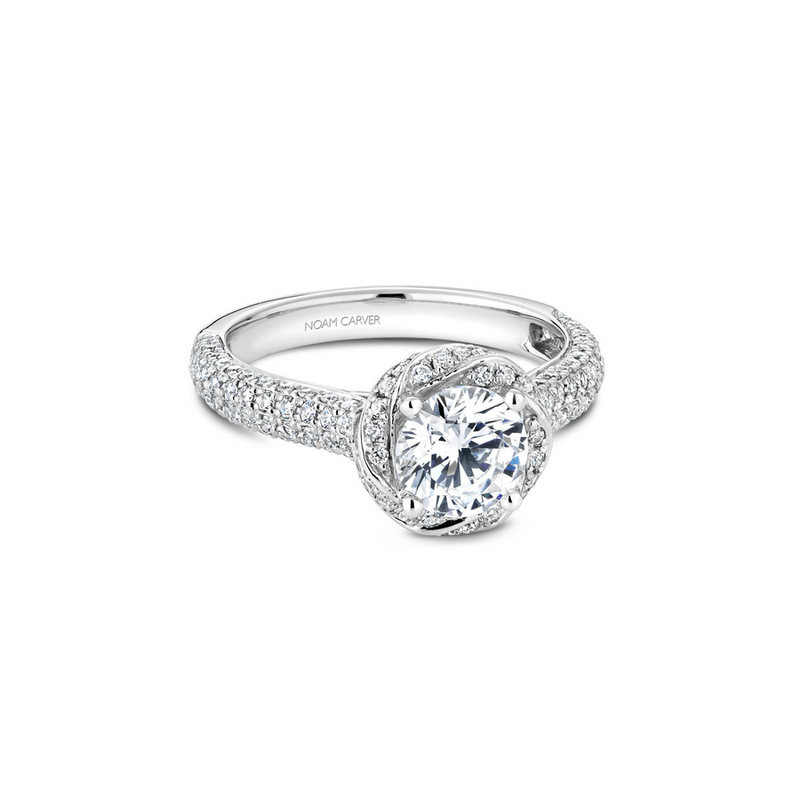 Noam Carver Floral Engagement Ring B164-01A