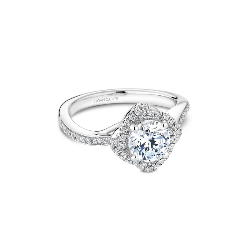 Noam Carver Floral Engagement Ring B176-01A