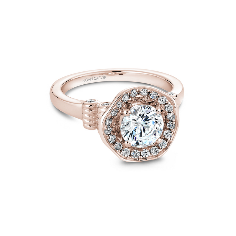 Noam Carver Floral Engagement Ring B014-01RA