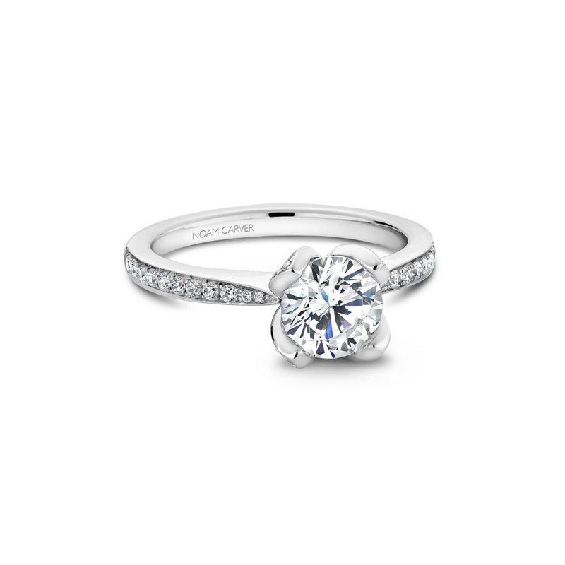 Noam Carver Floral Engagement Ring B019-01A