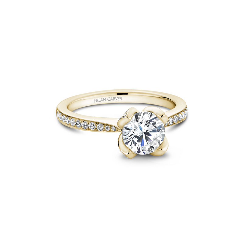 Noam Carver Floral Engagement Ring B019-01YA