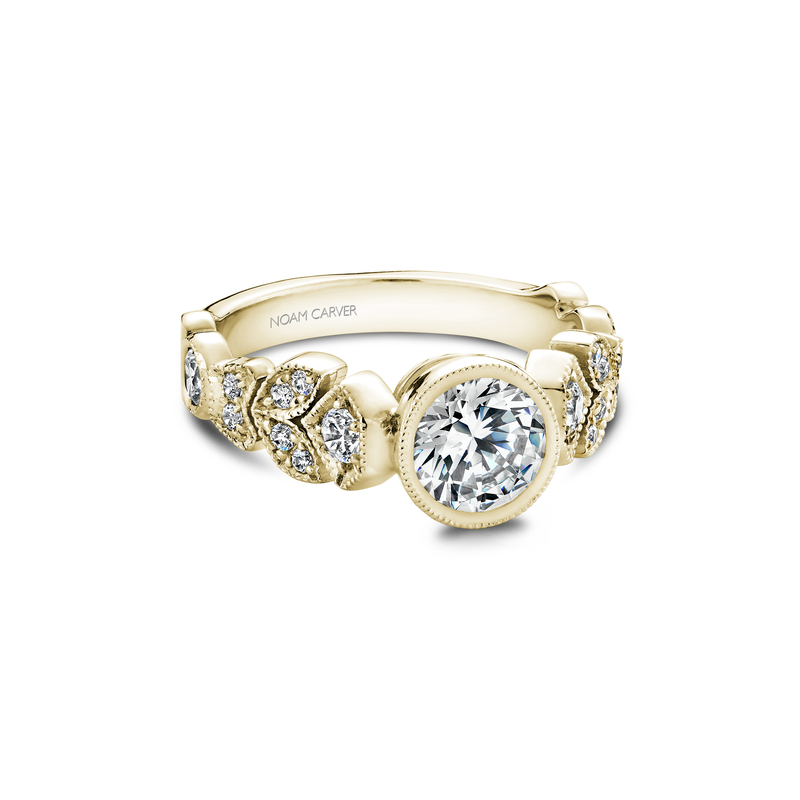 Noam Carver Floral Engagement Ring B028-01YA