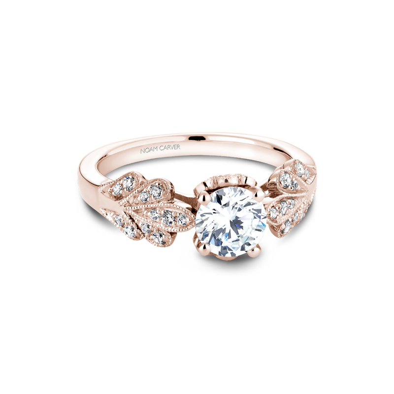 Noam Carver Floral Engagement Ring B063-01RA