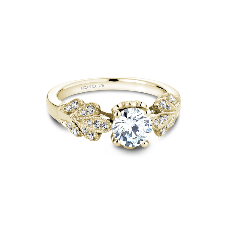 Noam Carver Floral Engagement Ring B063-01YA