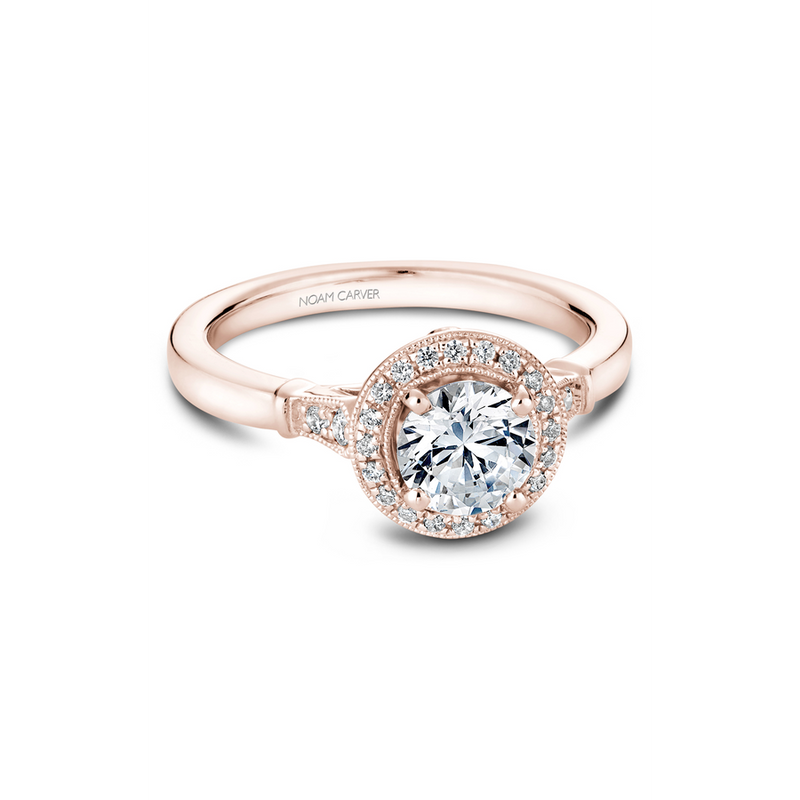 Noam Carver Floral Engagement Ring B077-01RA