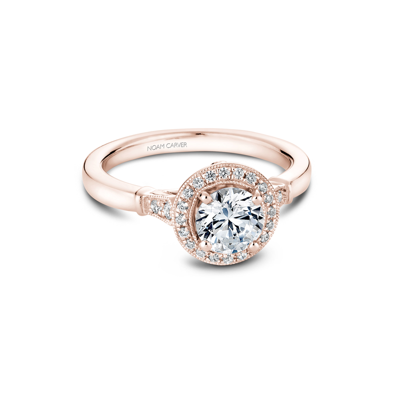 Noam Carver Floral Engagement Ring B077-01RA