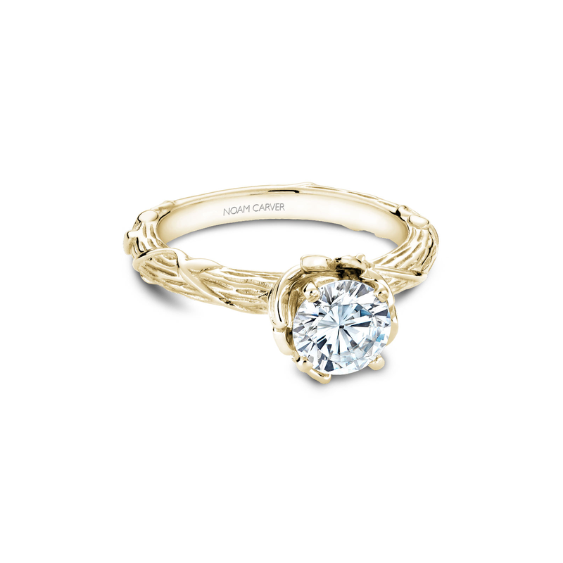 Noam Carver Floral Engagement Ring B081-01YA
