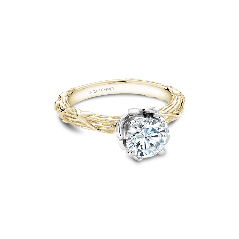 Noam Carver Floral Engagement Ring B081-01YWA