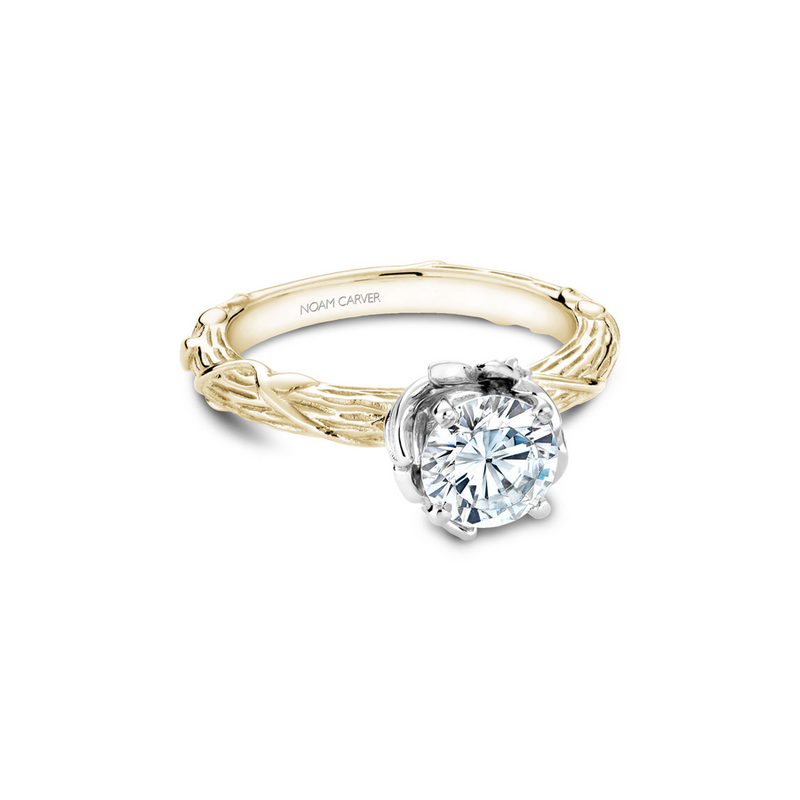 Noam Carver Floral Engagement Ring B081-01YWA
