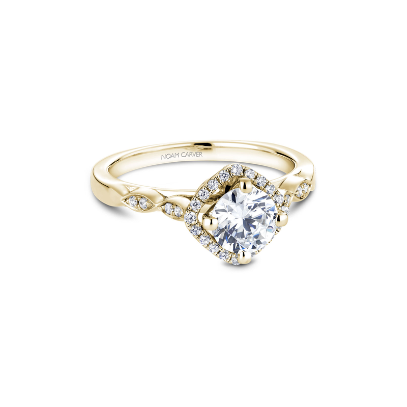 Noam Carver Floral Engagement Ring B084-01YA