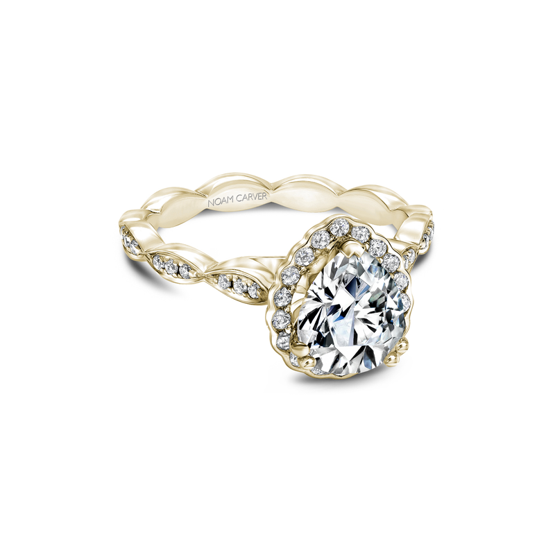 Noam Carver Floral Engagement Ring B085-03YA