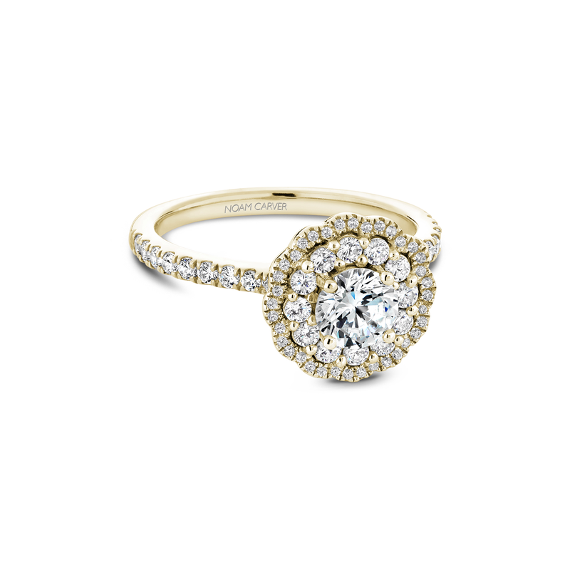 Noam Carver Floral Engagement Ring B142-16YA