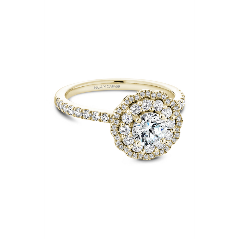 Noam Carver Floral Engagement Ring B142-16YA