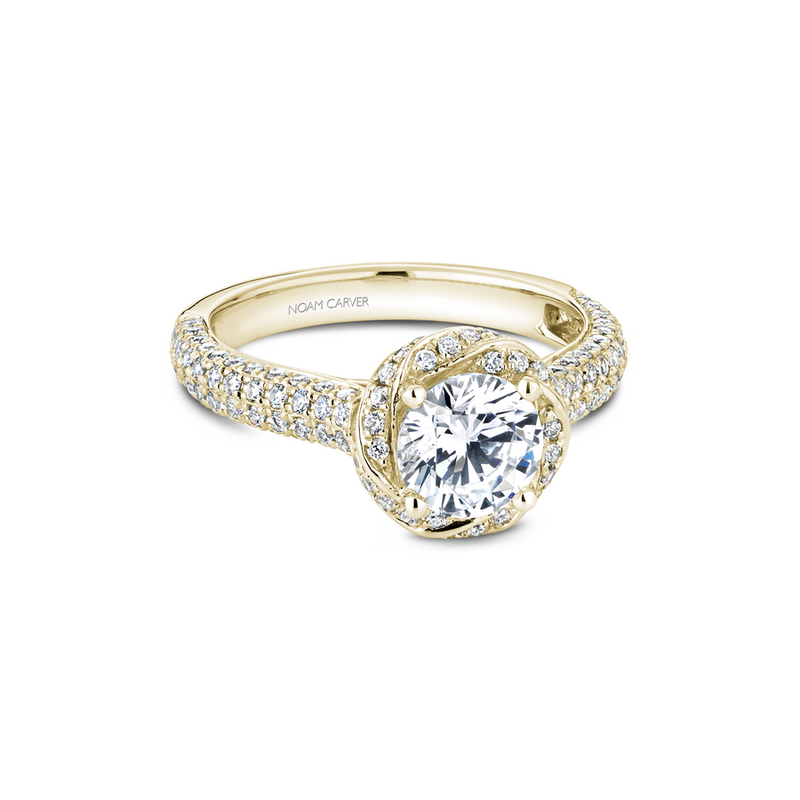 Noam Carver Floral Engagement Ring B164-01YA
