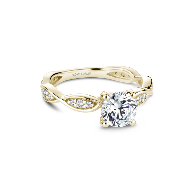 Noam Carver Floral Engagement Ring B197-01YA