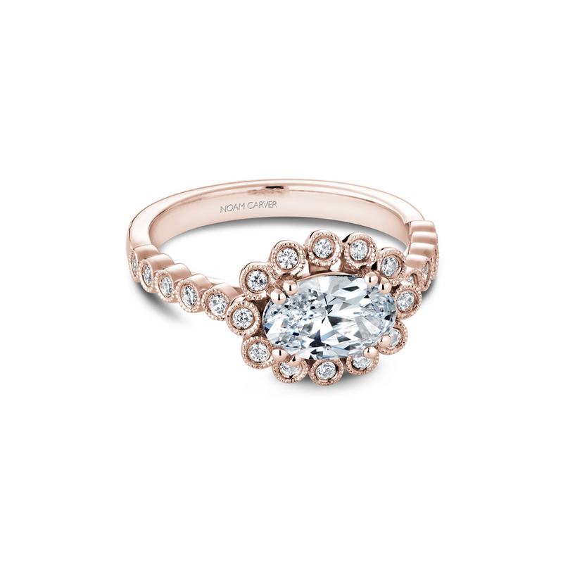 Noam Carver Floral Engagement Ring B221-01RA