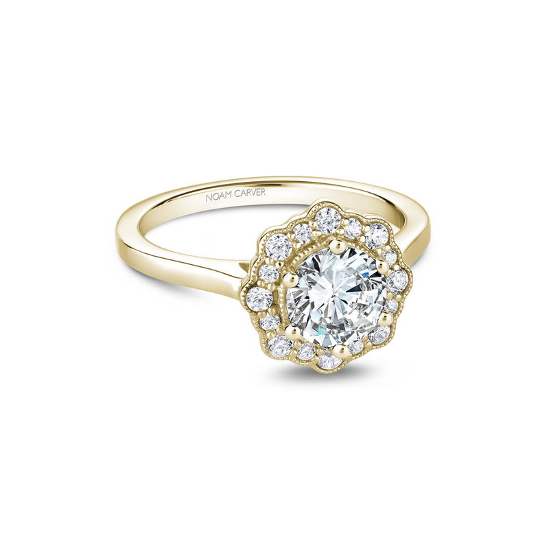 Noam Carver Floral Engagement Ring B243-01YA