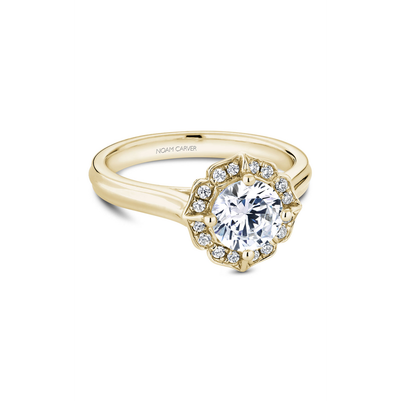 Noam Carver Floral Engagement Ring R030-01YA