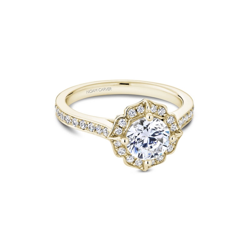 Noam Carver Floral Engagement Ring R031-01YA