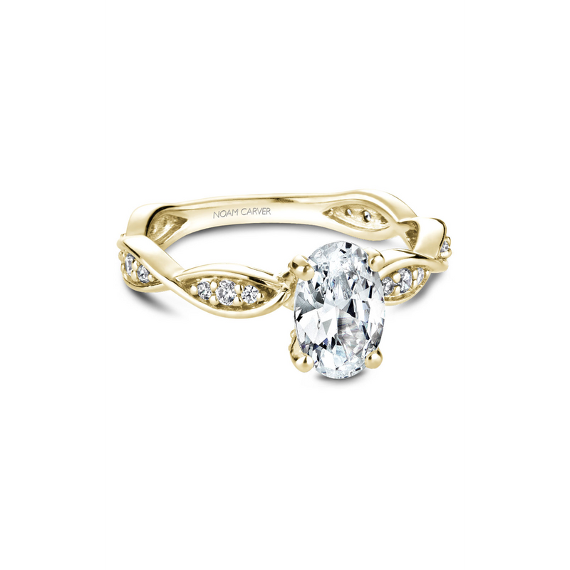 Noam Carver Floral Engagement Ring B197-02YA