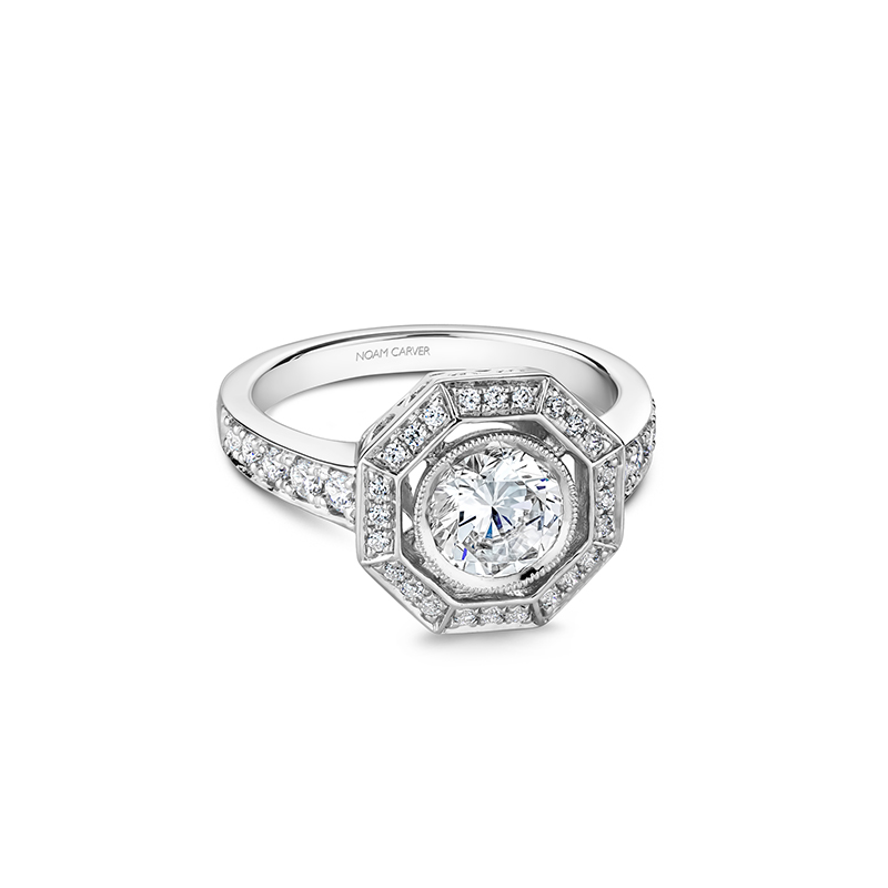 Noam Carver Vintage Engagement Ring B251-01A