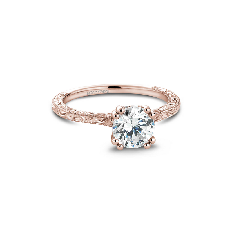 Noam Carver Vintage Engagement Ring B004-02REA